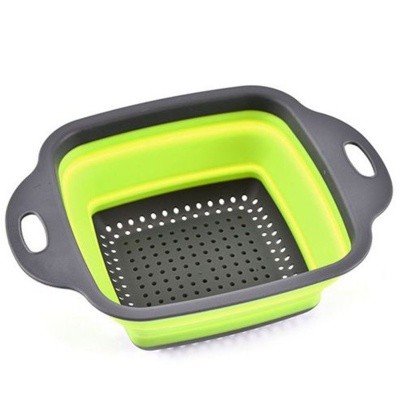 Дуршлаг-сито складной, силикон., 22см ID8834 (прямоугольный)