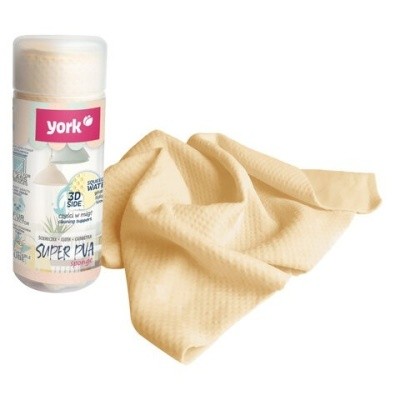 Салфетка ЧУДО в ТУБЕ, 43х32см, PVA губчатая 3D СУПЕРВПИТЫВАЮЩАЯ, 730г/м2, YORK, 24030 608410