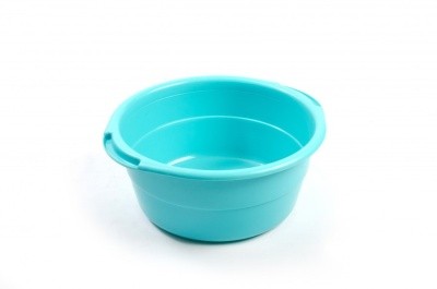 Таз круглый, пластмассовый, с ручками, 8л (ударопрочный)