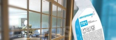 Средство очистки стекл. и др. пов-стей с защ. эфф. ИНТЕРХИМ 701, 5л (канистра)