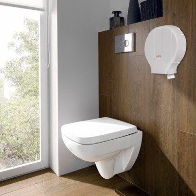 Диспенсер для туал. бумаги LAIMA PROFESSIONAL LSA, 607992 (малый, белый)