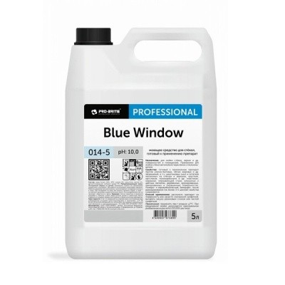 Средство для окон, зеркал BLUE WINDOW, 5л Pro-Brite 014-5 Средство для окон, зеркал BLUE WINDOW, 5л Pro-Brite 014-5