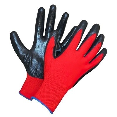 Перчатки нейлоновые "Микроточка" (чёрные)