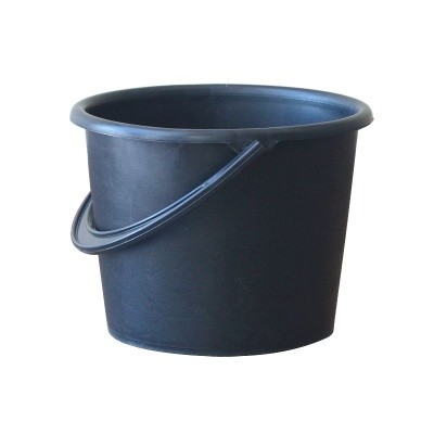 Ведро пластмассовое чёрное, 8л