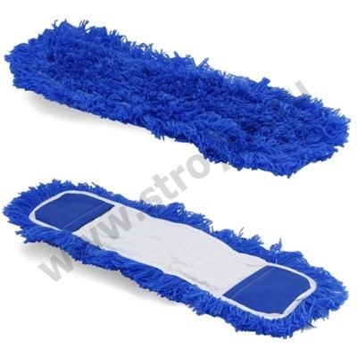 Моп акриловый для сухой уборки 40см (синий, акрил)