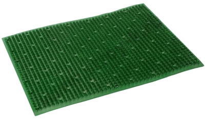 Коврик резиновый "Травка" 400х600мм зелёный