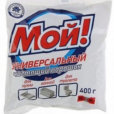 Порошок чистящий МОЙ, 400г Флора (пакет)