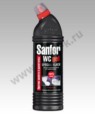 Гель для сантехники, 750мл САНФОР WC (чёрный)