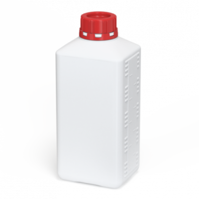Бутылка (ёмкость) прямоуг., пустая, 1л (круглая крышка резьбовая)