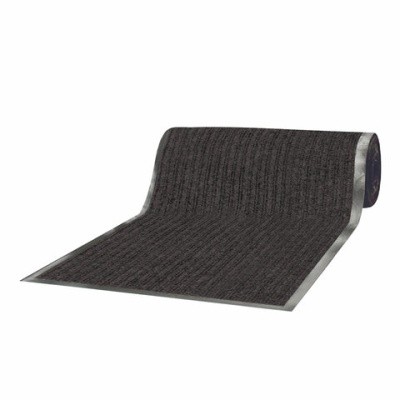 Коврик-дорожка ворсовый влаго-грязезащита ЛАЙМА, 0,9х15м, толщина 7мм, черный, 602880