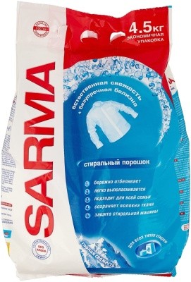 Порошок стир. автомат для белых тканей, 4,5кг САРМА