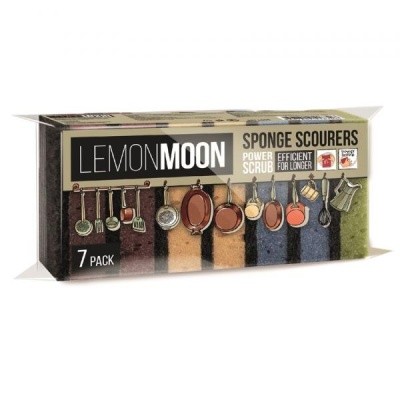 Губка для посуды RETRO, (7шт/уп) LEMON MOON L008 