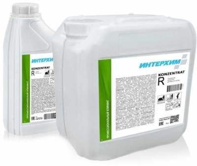Средство усил., для полом. машин ИНТЕРХИМ Konzentrat R, 1л (щелочное, конц.) 