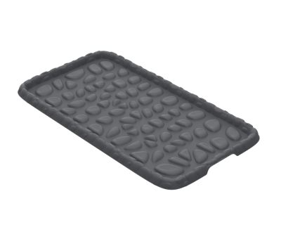 Лоток пластик., для обуви "Камни" (710х390х25мм)