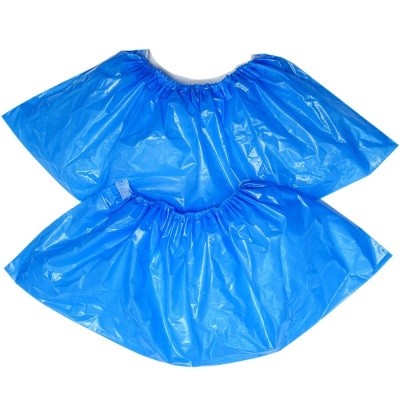 Бахилы полиэтиленовые 30мкр голубые, №500/3000 (Евроблок) 20%