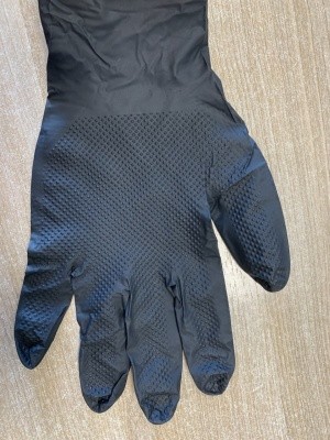 Перчатки нитрил., ЧЕРНЫЕ, особопрочн., защитные CRYSTAL PRO, р.XL (25 пар/уп)