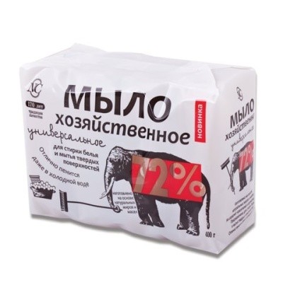 Мыло хозяйственное 4х100г, 72% Невская косметика (слон) Мыло хозяйственное 4х100г, 72% Невская косметика (слон)