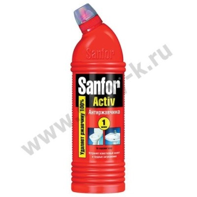 Средство чистящее "Антиржавчина", 450г САНФОР АКТИВ (красный)