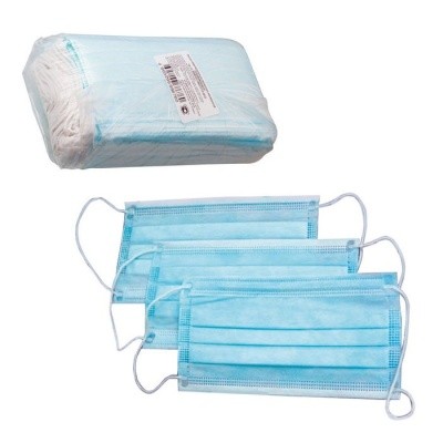 Маска медицинская одноразовая трехслойная (арт. МСП 1.1.1) (50шт/уп) 