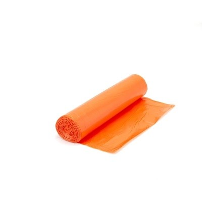 Мешок для мусора 20мкр (120л) оранжевый ПНД