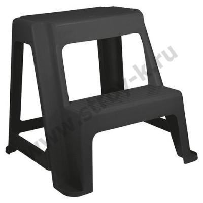 Стремянка-табурет 2 ступени IDEA, пластик., 48х47х41см 602537