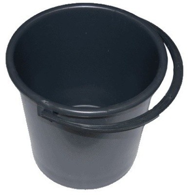 Ведро пластмассовое чёрное, 13л