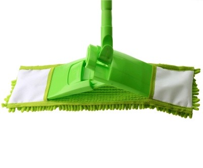 Швабра в комплекте с моп микрофибра "вермишель" 40см, телескоп. черенок, Master FRESH 
