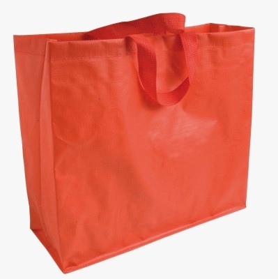 Сумка хозяйственная, с ручками, полипропилен, 55 (ширина) х 40 (высота) х 18см (фальцы)