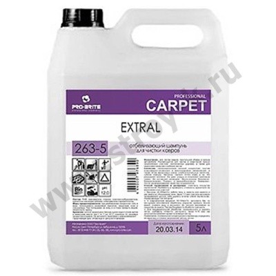 СНЯТО С ПРОИЗВОДСТВА Шампунь для чистки ковров отбел. EXTRAL, 5л Pro-Brite 263-5