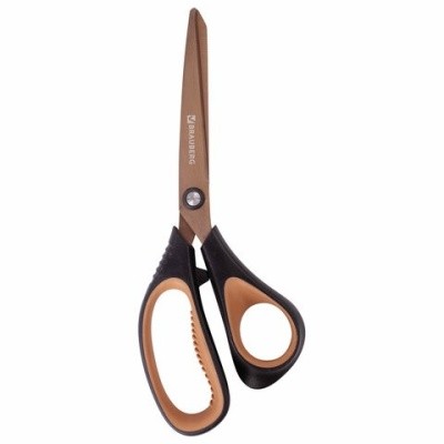 Ножницы BRAUBERG "Heavy Duty", 210мм, 236790 (суперпрочные, титан. покрытие, 2-х стор. заточка)