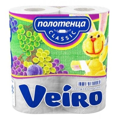 Полотенца рулонные, 2 слоя, Classic VEIRO (2рулх12,5м)  Полотенца рулонные, 2 слоя, Classic VEIRO (2рулх12,5м)