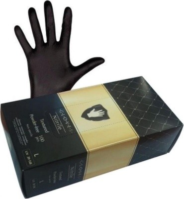 Перчатки нитрил. CONNECT ULTRA р.M (50пар/уп) SAFE&CARE, ZN318 (черные, смотр., неопудр., нестер.)