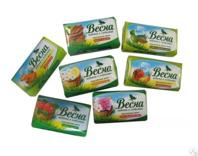 Мыло туал., 90г ВЕСНА (в ассорт.)