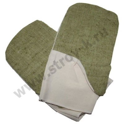 Рукавицы х/б с брезентовым наладонником