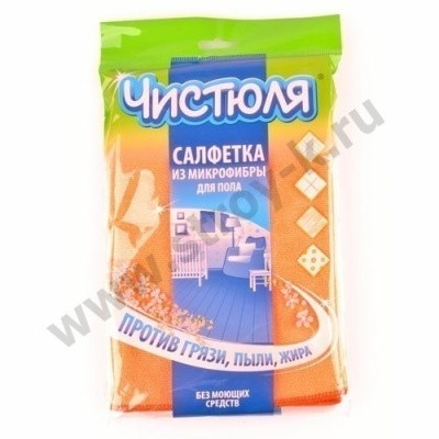 Салфетка микрофибра для пола 50х60см ЧИСТЮЛЯ