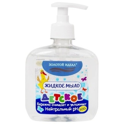 Мыло жидкое ДЕТСКОЕ Ромашка, 00г ЗОЛОТОЙ ИДЕАЛ, 605516 (дозатор)