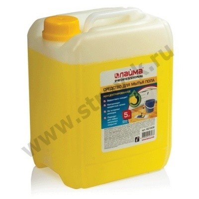 Средство для мытья пола, 5л (лимон, морской бриз) Лайма 601606, 602296