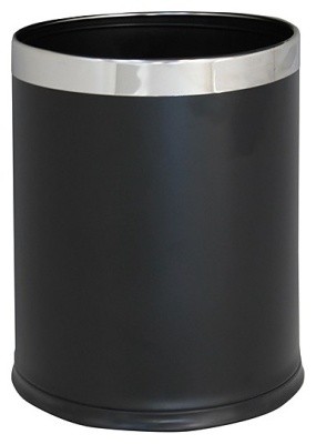 Ведро-контейнер для мусора (урна), 10л, металл, MERIDA OPTIMUM KSC103 (черный) Польша