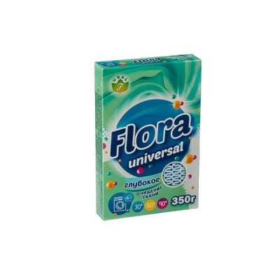 Порошок стир. ФЛОРА универсал, 400г (для всех типов стирки) 