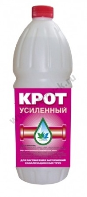Средство для прочистки канализ. труб, 1л ЧИСТОТРУБ (Чапаевск) крот упак. 12шт 