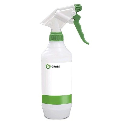 Бутылка пластик. с триггером, цвет. маркировка для клининга, 500мл Grass