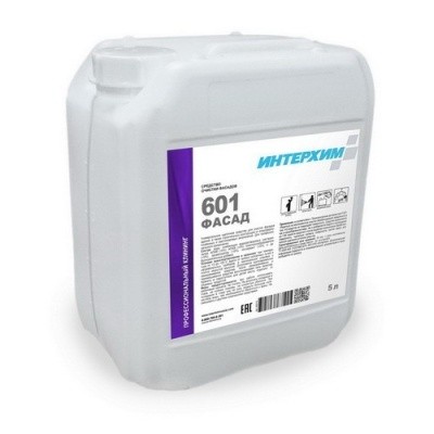 Средство очистки фасадов ИНТЕРХИМ 601 ФАСАД, 5л (щелочное, конц.)