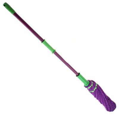 Швабра самоотжимная, телескоп. черенок, насадка микрофибра Vetta 444-141