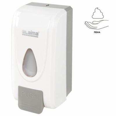 Дозатор для жидкого мыла-пены, 1л LAIMA PROFESSIONAL ECONOMY X-2228-F1/607322 (наливной, белый)