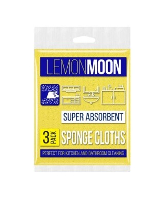 Салфетка целлюлоза 15х15см (3шт/уп) LEMON MOON L500