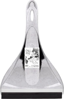 Набор для уборки (щетка и совок) Rock'n'Roll (белый)