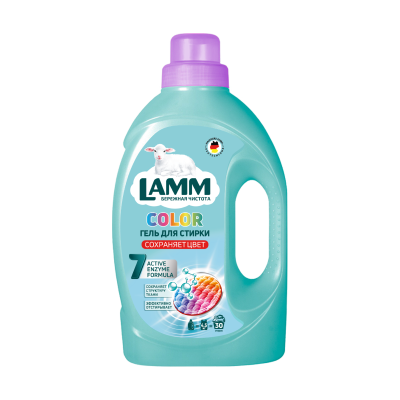 Средство-гель для стирки COLOR, 1.95л LAMM 802746 Средство-гель для стирки COLOR, 1.95л LAMM 802746