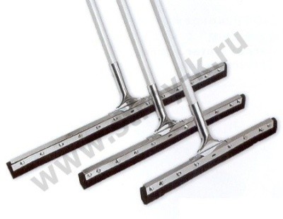 Сгон для пола 55см алюм. с рукояткой (черная двойная мягкая резина) Н1712 Китай