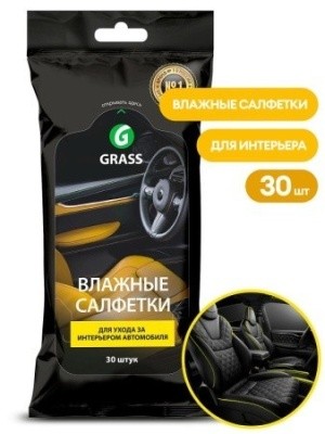 Салфетки влажные для ухода за интерьером автомобиля GRASS IT-0311