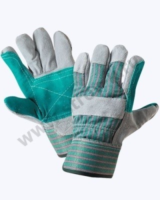 Перчатки спилковые комбинированные усиленные "Докер"